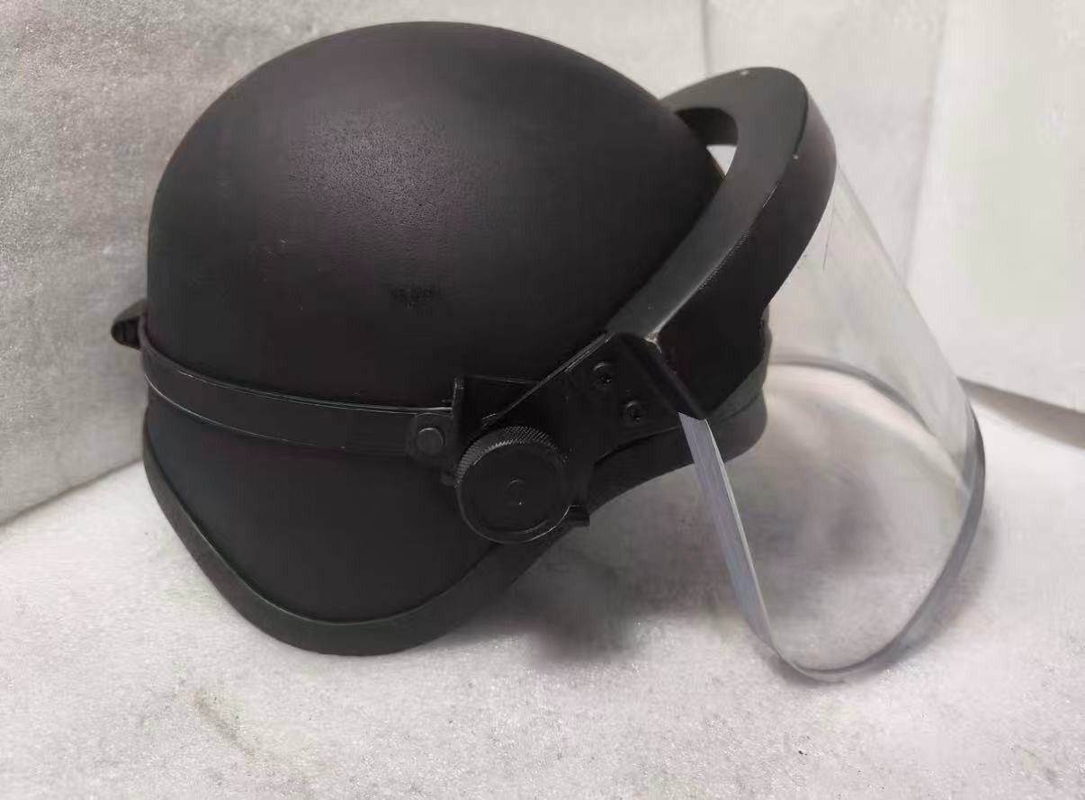Genuine Japanese Military Helmet W / Face Shield Rare Collectible BULLETPROOF