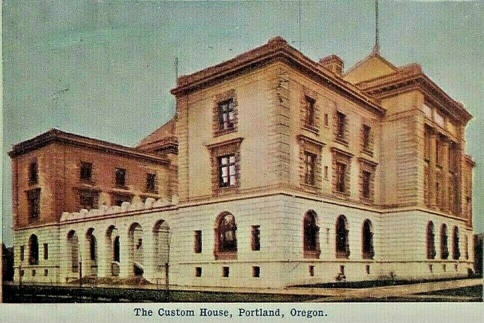 The Custom House Portland Oregon Vintage 1906 Undivided Back Postcard 1764 The Custom House Portland Oregon Vintage 1906 Undivided Back Postcard 1764