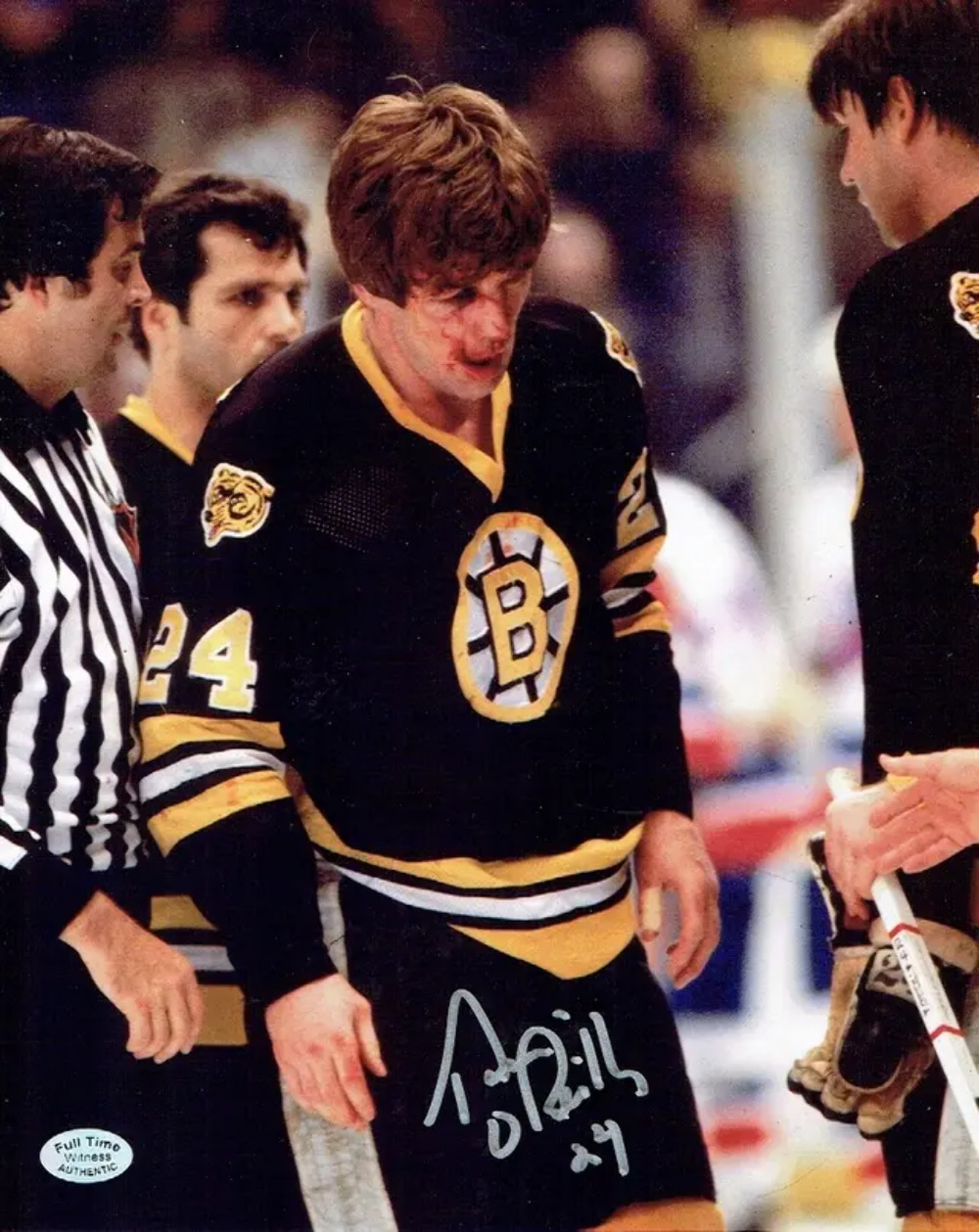 Terry O\'Reilly Boston Bruins Autographed 8x10 Photo Full Time coa