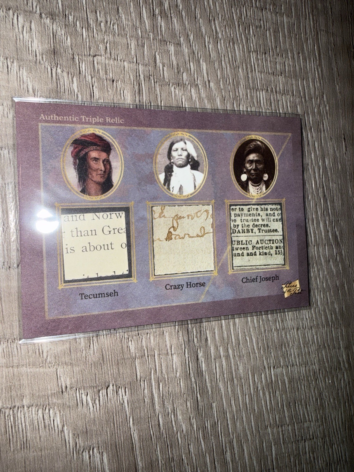 2025 Pieces of the Past Tecumseh, Crazy Horse, Chief Joseph Relic Handwritten