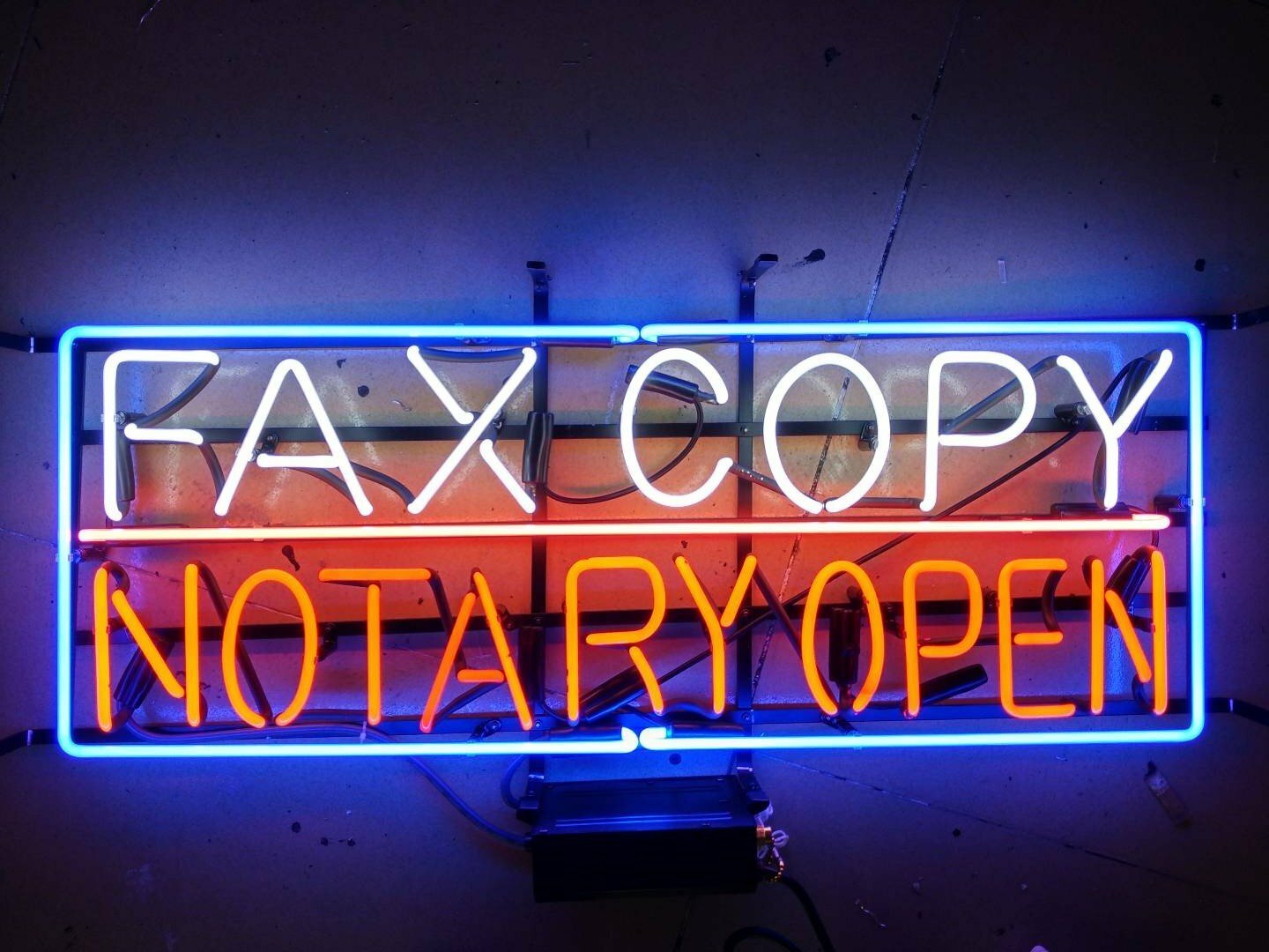 New Fax Copy Notary Open Neon Light Sign 24 New Fax Copy Notary Open Neon Light Sign 24