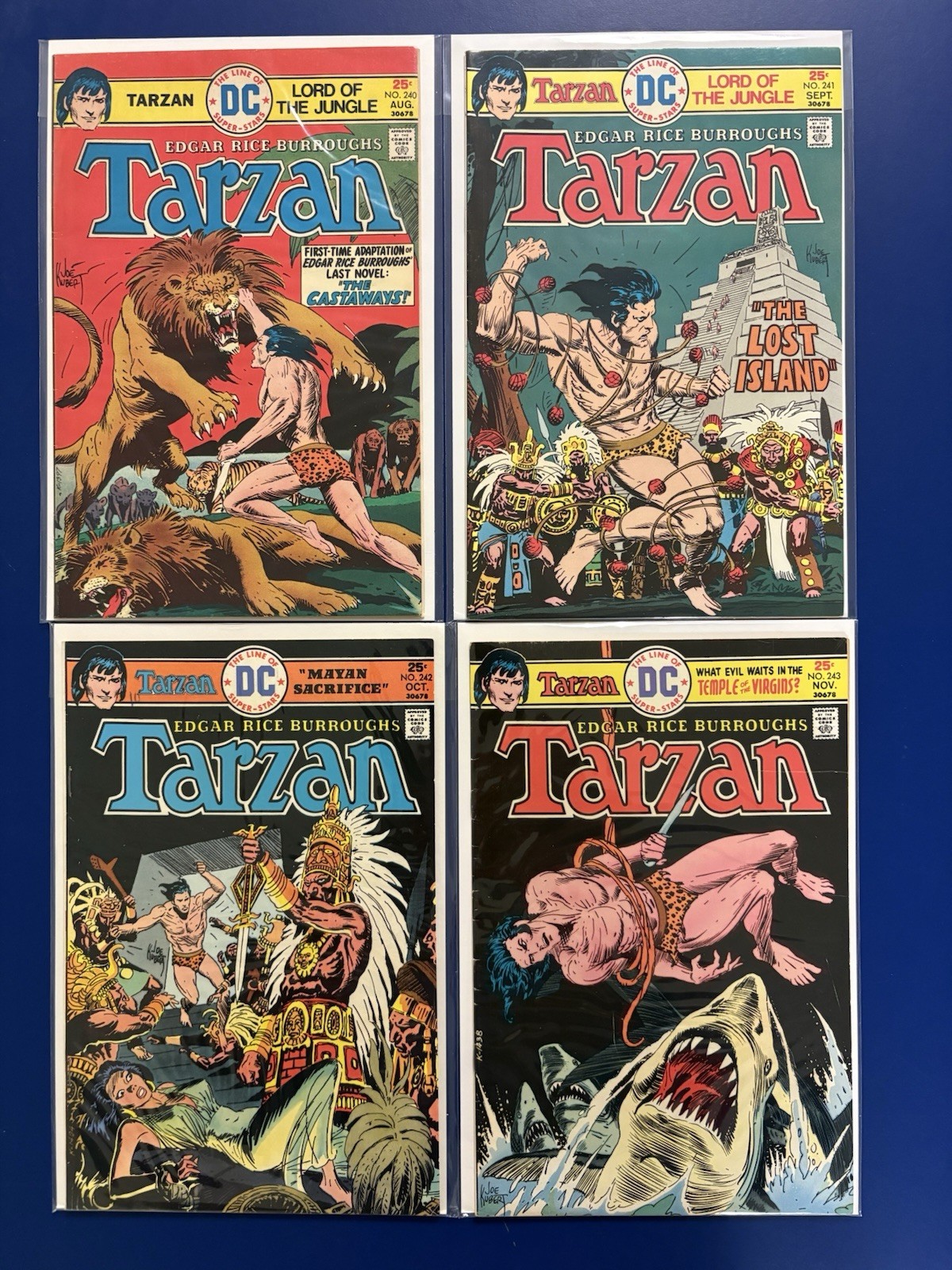 Tarzan Comic Book Lot of 15. All Edgar Rice Burroughs adaptations. Kubert, Lopez Tarzan Comic Book Lot of 15. All Edgar Rice Burroughs adaptations. Kubert, Lopez