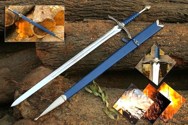 Glamdring Sword of Gandalf The Lord of the Rings Fantasy Replica Halloween Prop Glamdring Sword of Gandalf The Lord of the Rings Fantasy Replica Halloween Prop