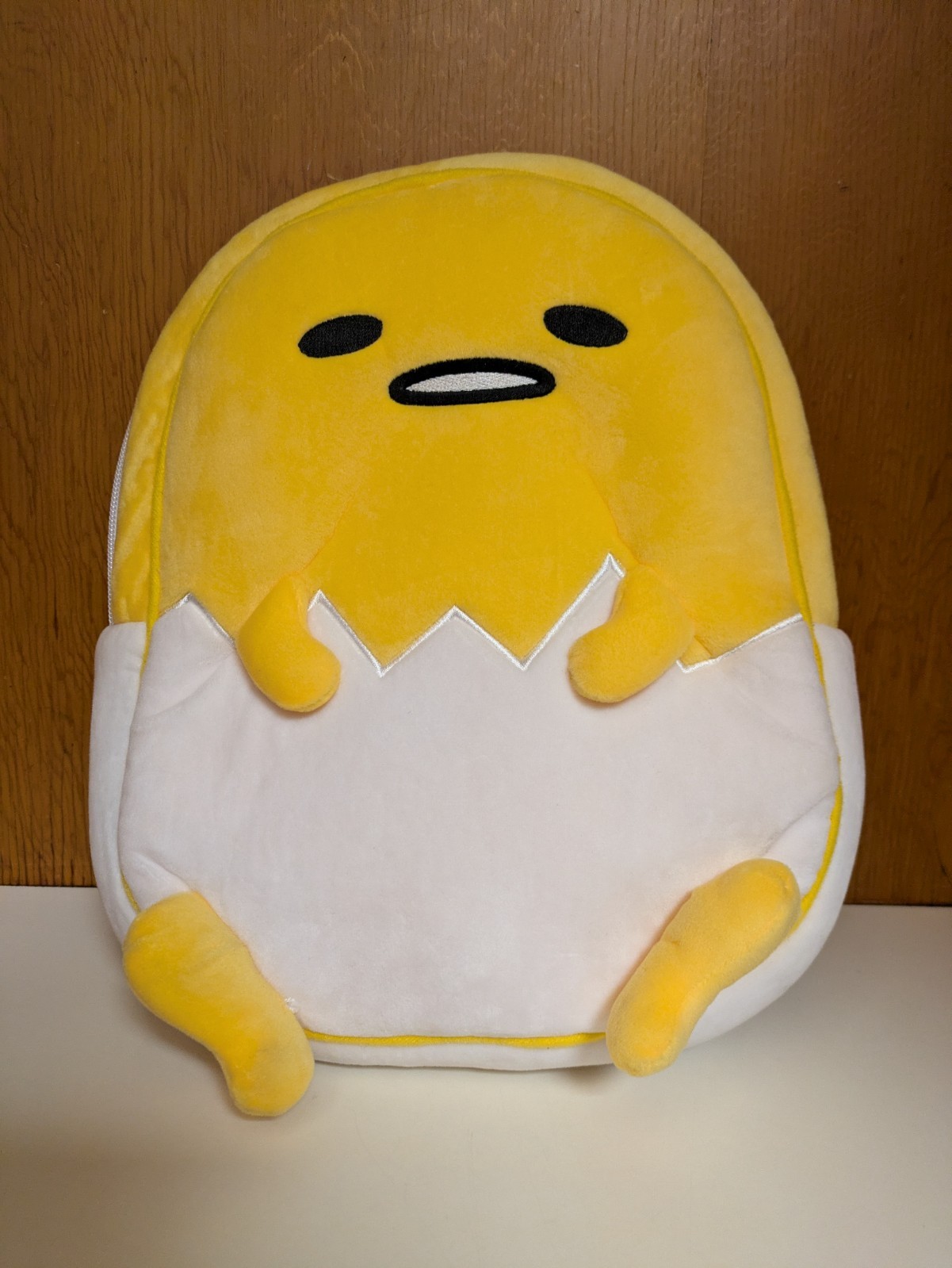 Sanrio Gudetama The Lazy Egg Plush Backpack NEW