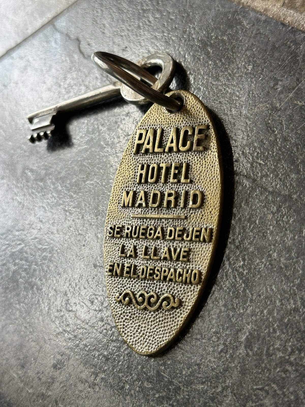 Vintage Palace Hotel Madrid Room Key #238 With Matching Keychain Vintage Palace Hotel Madrid Room Key #238 With Matching Keychain