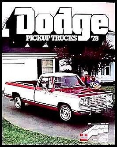 1978 Dodge Pickup Truck Brochure Power Wagon