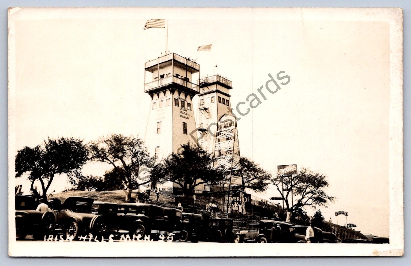 WA1/ Irish Hills Michigan RPPC Postcard c1940s View Observation Tower 221 WA1/ Irish Hills Michigan RPPC Postcard c1940s View Observation Tower 221