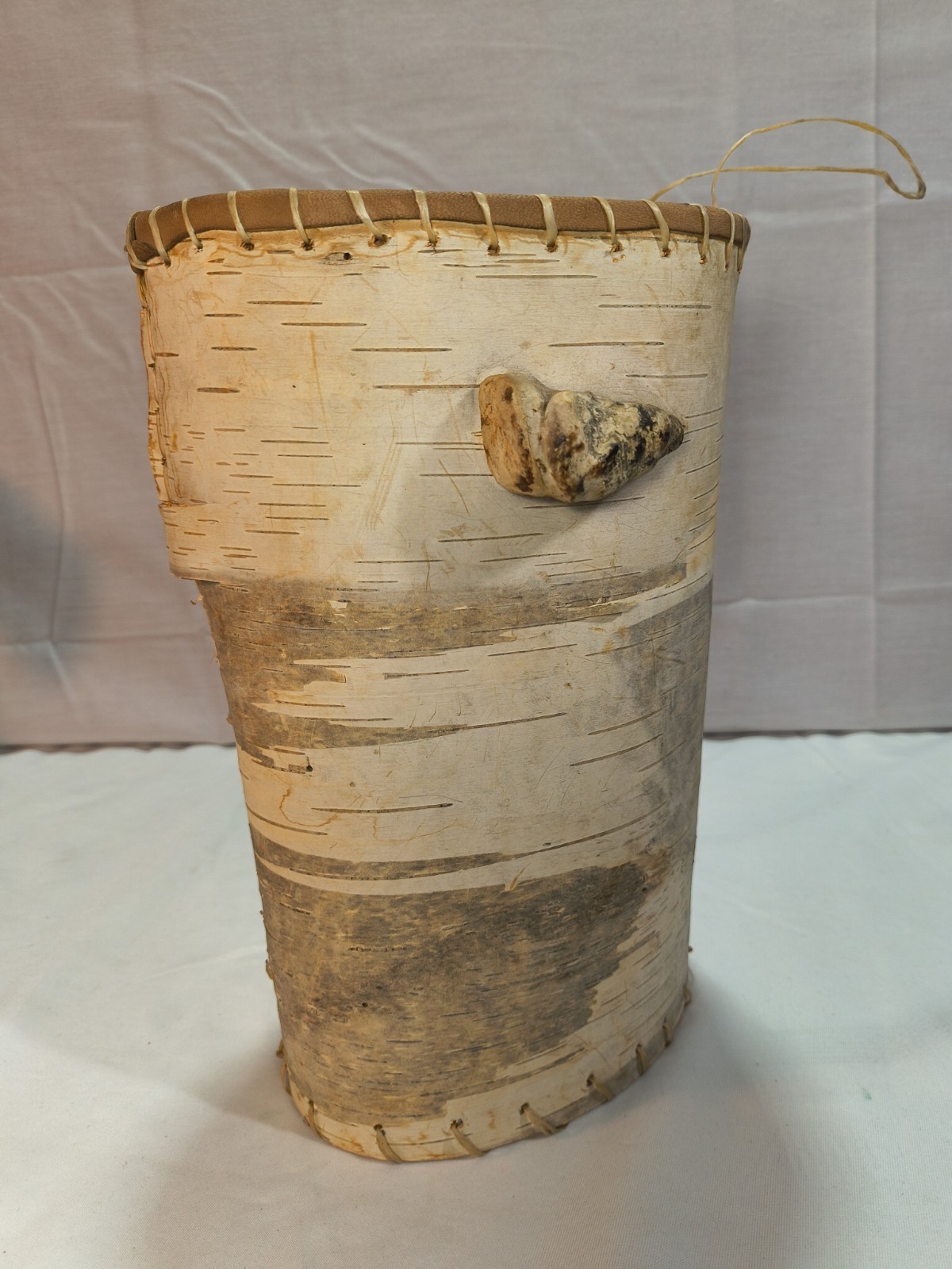 Vintage Birch Bark Art Wall Hanging Basket Decor Rustic Outdoorsy Vintage Birch Bark Art Wall Hanging Basket Decor Rustic Outdoorsy