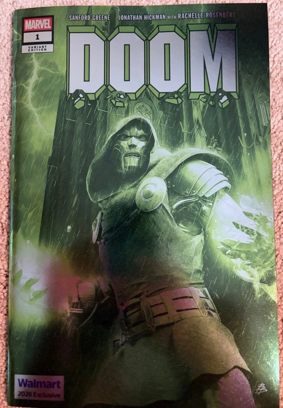 Marvel Dr. Doom #1 Walmart FOIL Exclusive NYCC 2026 Comic Book Variant New Marvel Dr. Doom #1 Walmart FOIL Exclusive NYCC 2026 Comic Book Variant New