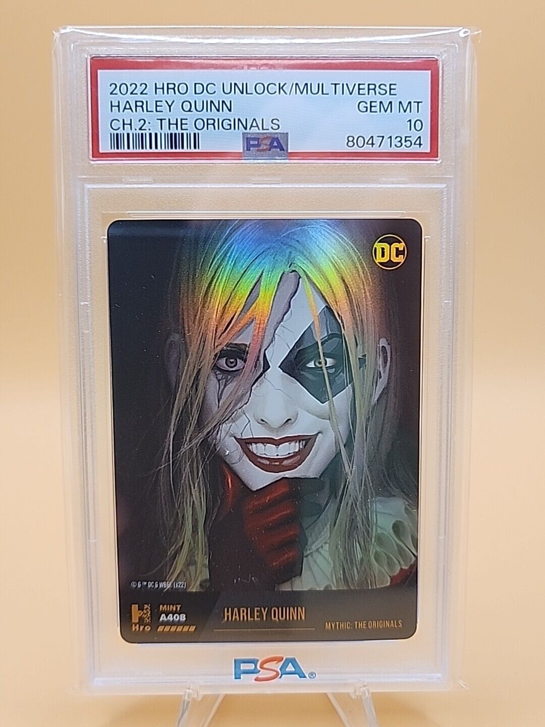 PSA 10 Harley Quinn DC Hybrid Trading Card Chapter 2 #A408 Physical Only 