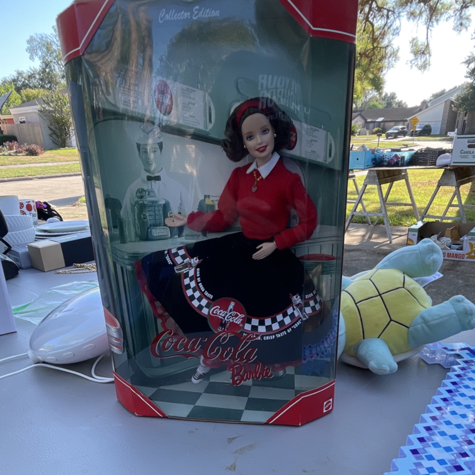 Coca-Cola Barbie Collector Edition Figurine Doll in Box, Red/Black/White