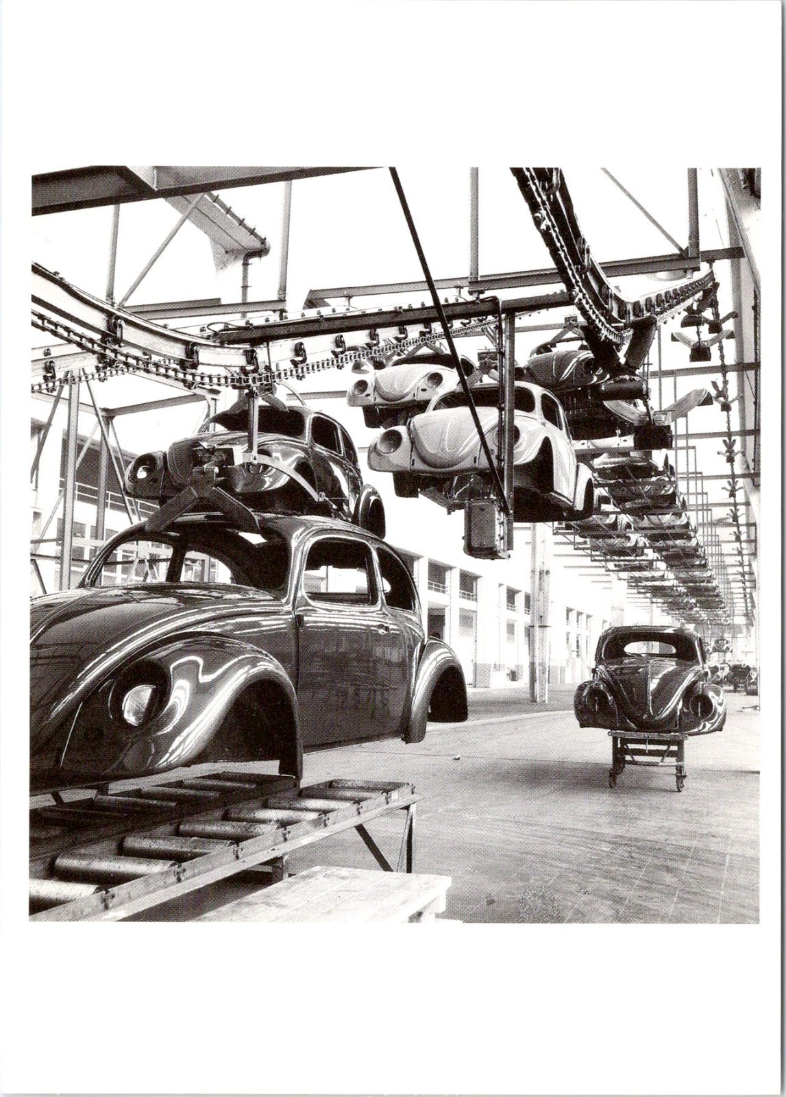 Repro, Wolfsburg Germany 1953 VOLKSWAGEN CAR/AUTO FACTORY/VW Bugs 4X6 Postcard Repro, Wolfsburg Germany 1953 VOLKSWAGEN CAR/AUTO FACTORY/VW Bugs 4X6 Postcard