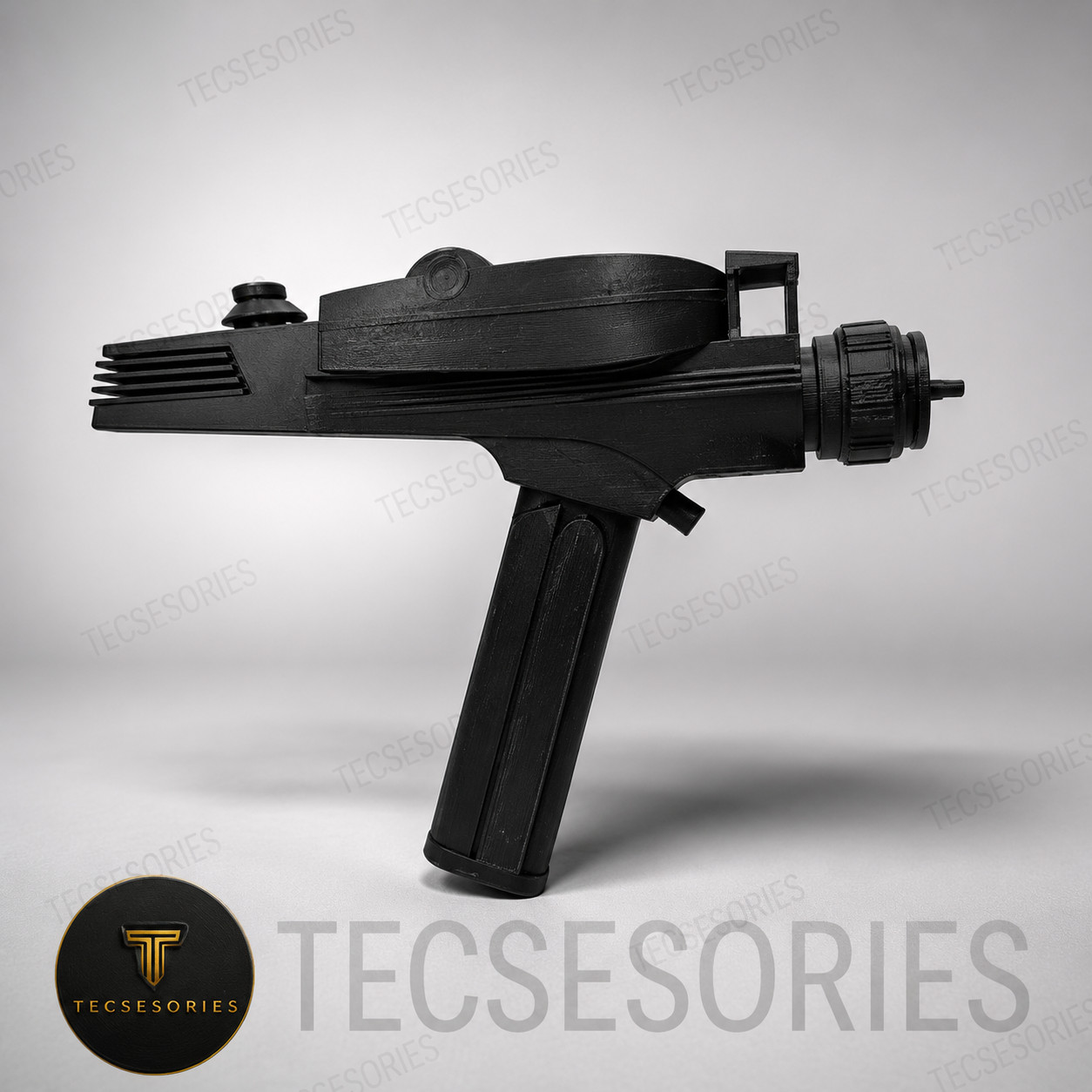 Star Trek TOS Phaser Black 3D Printed Sci-Fi Cosplay Prop Replica Star Trek TOS Phaser Black 3D Printed Sci-Fi Cosplay Prop Replica