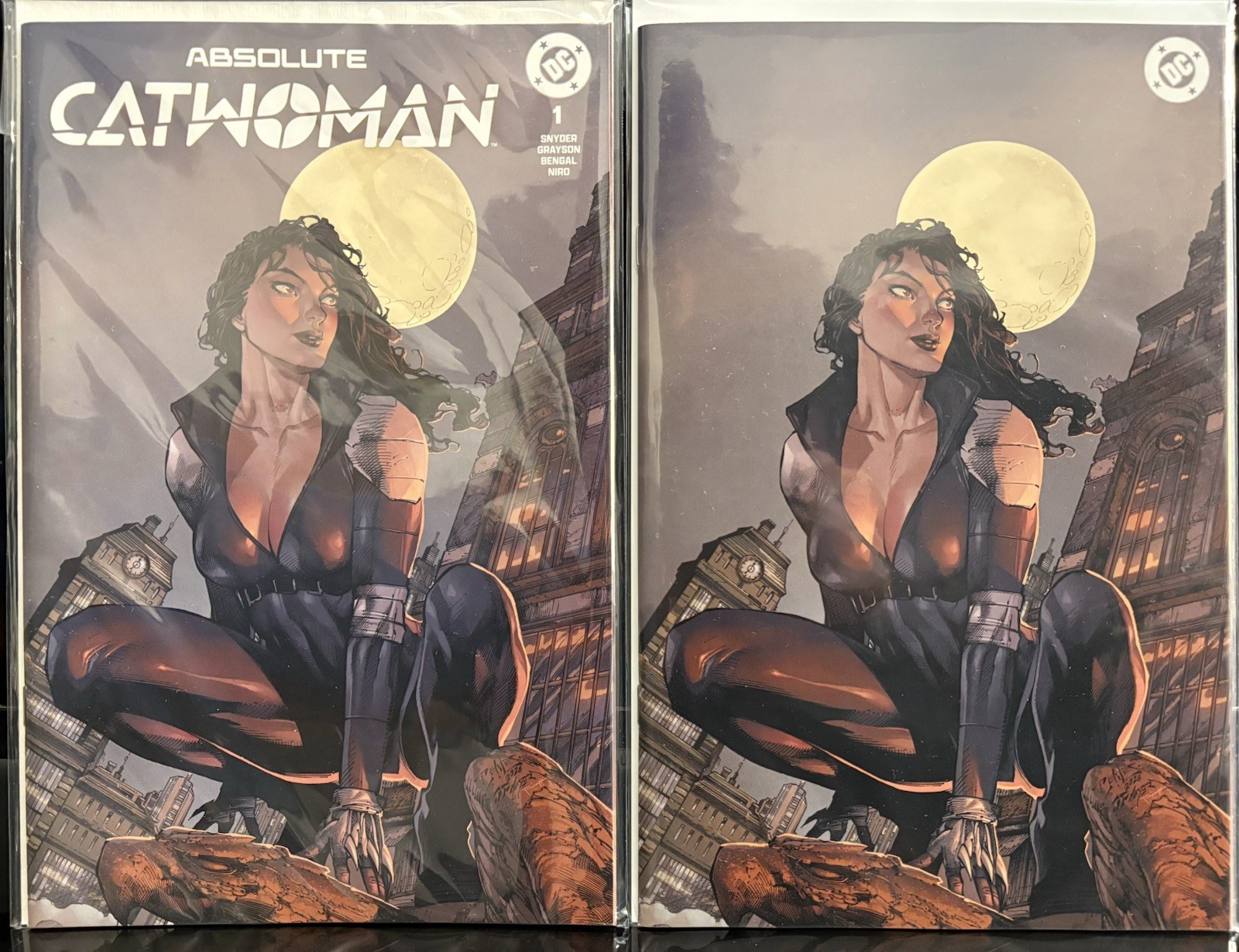 ABSOLUTE CATWOMAN #1 ED BENES 616 COMICS Trade & Virgin Set Variant LTD 1000 ABSOLUTE CATWOMAN #1 ED BENES 616 COMICS Trade & Virgin Set Variant LTD 1000