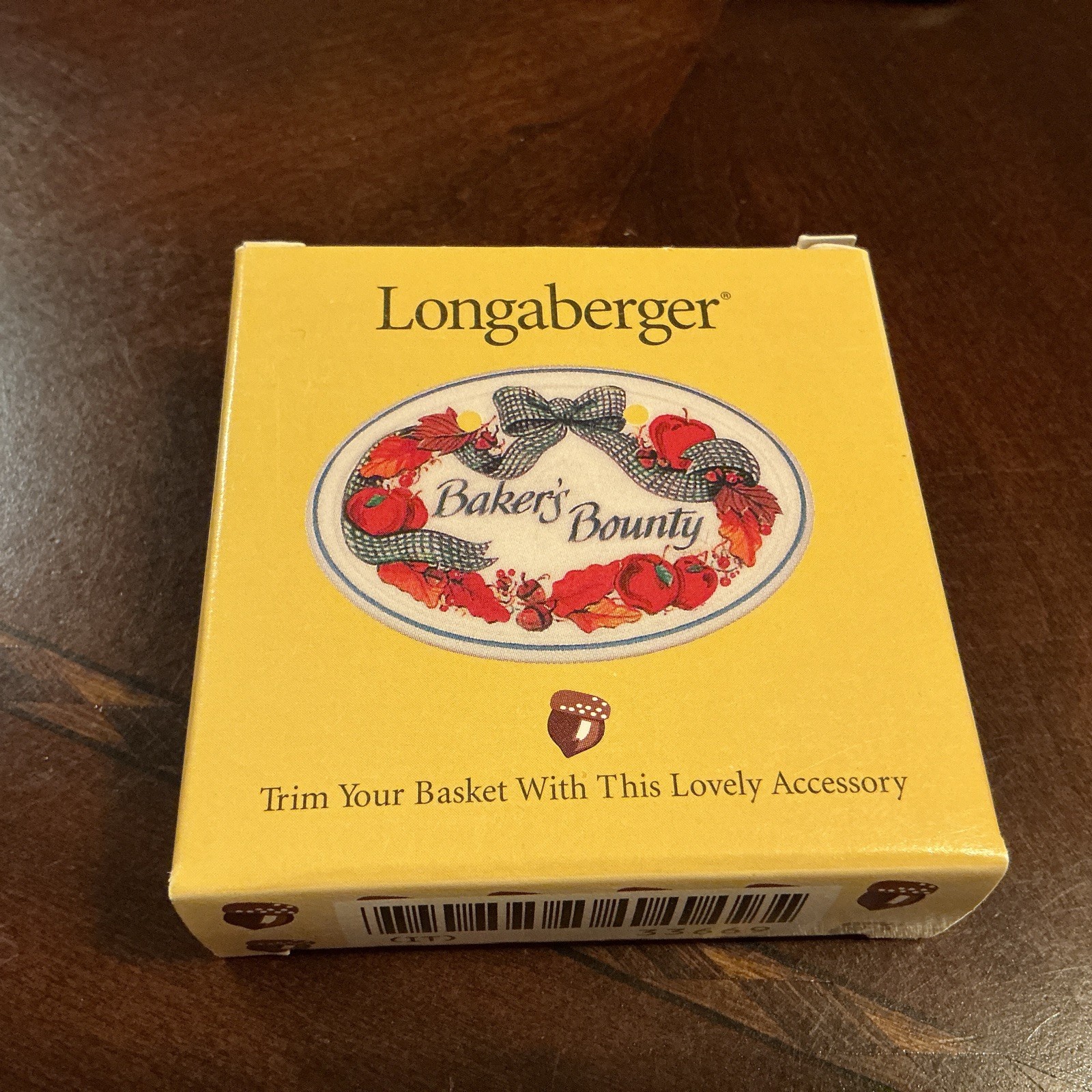 NOS 1998 Longaberger Baker’s Bounty Basket Tie-On 33669