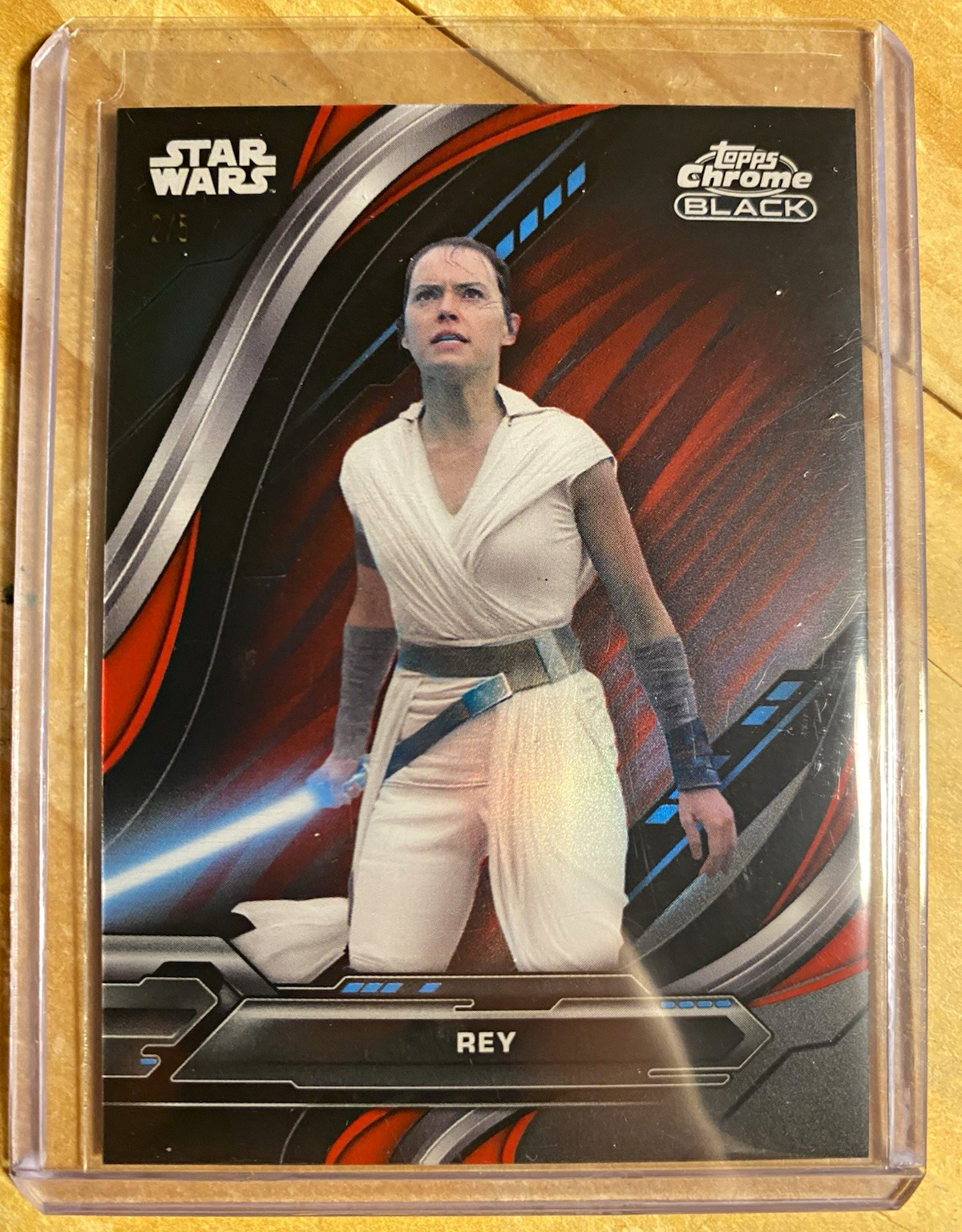 2024 Topps Star Wars Chrome Black Rey #2 /5 Red Refractor