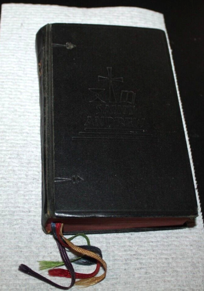 Vtg St. Andrew Daily Missal 1949 edition Prayer Book Dom Gaspar -Y^