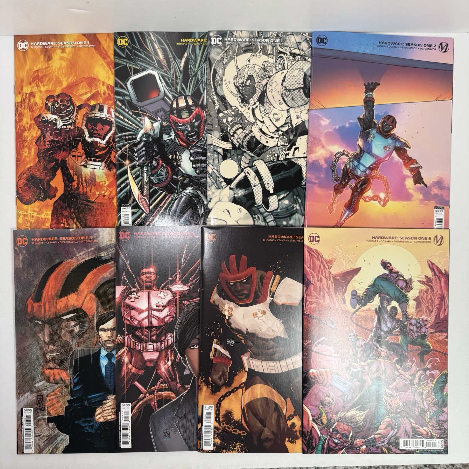 Hardware Season One #1-6 DC Comics Milestone Complete Set 8 Variant Covers Hardware Season One #1-6 DC Comics Milestone Complete Set 8 Variant Covers