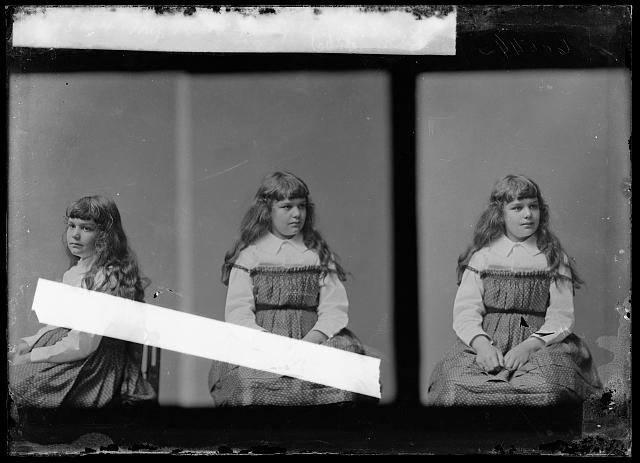 Photo:Helen Hay Portrait Girl Multiple Views circa 1900