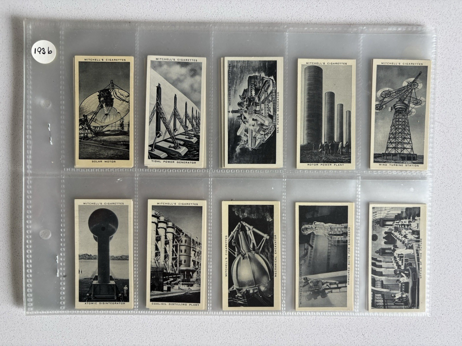 The World of Tomorrow 1936 Mitchell Cigarette Tobacco Cards Full Set of 50 Cards The World of Tomorrow 1936 Mitchell Cigarette Tobacco Cards Full Set of 50 Cards