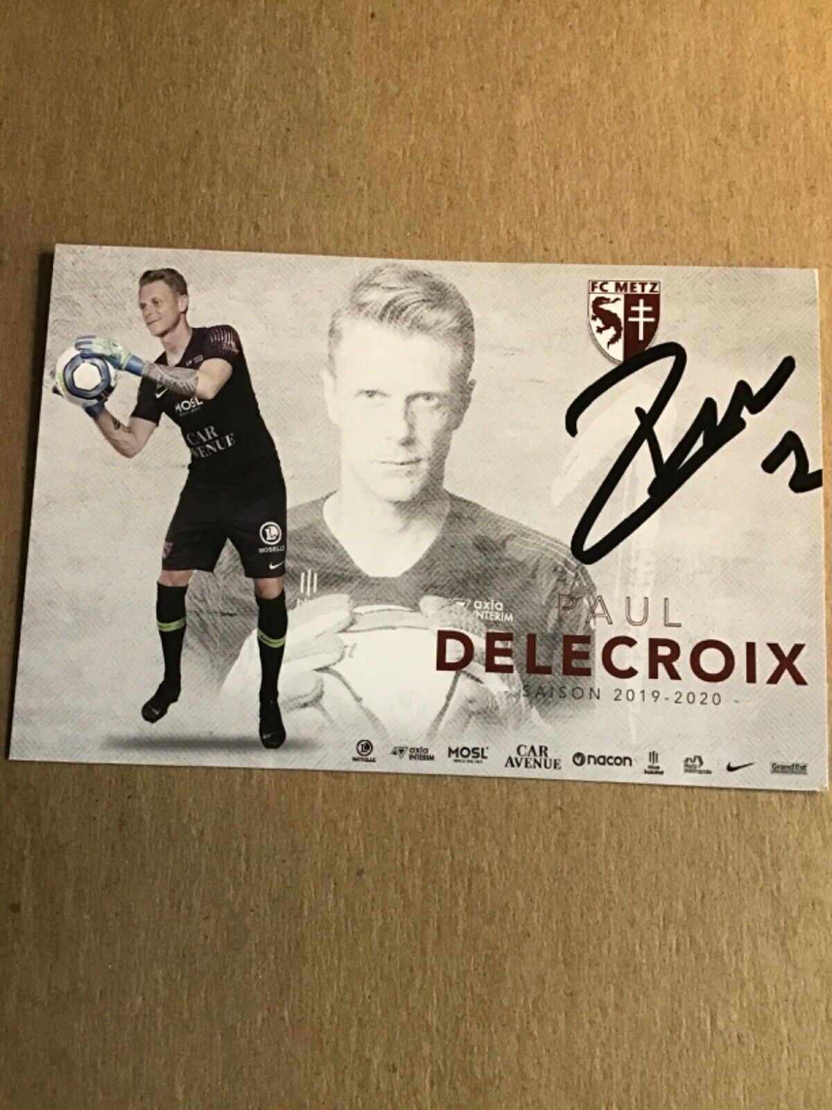 Paul Delecroix, France 🇫🇷 FC Metz 2019/20 hand signed