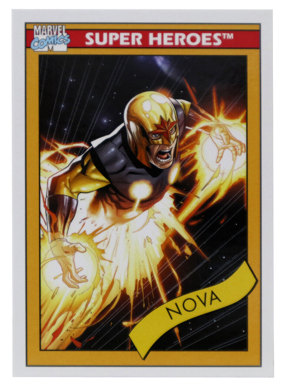 2013 Fleer Marvel Retro Nova 1990 Marvel Universe Impel Insert Card #19
