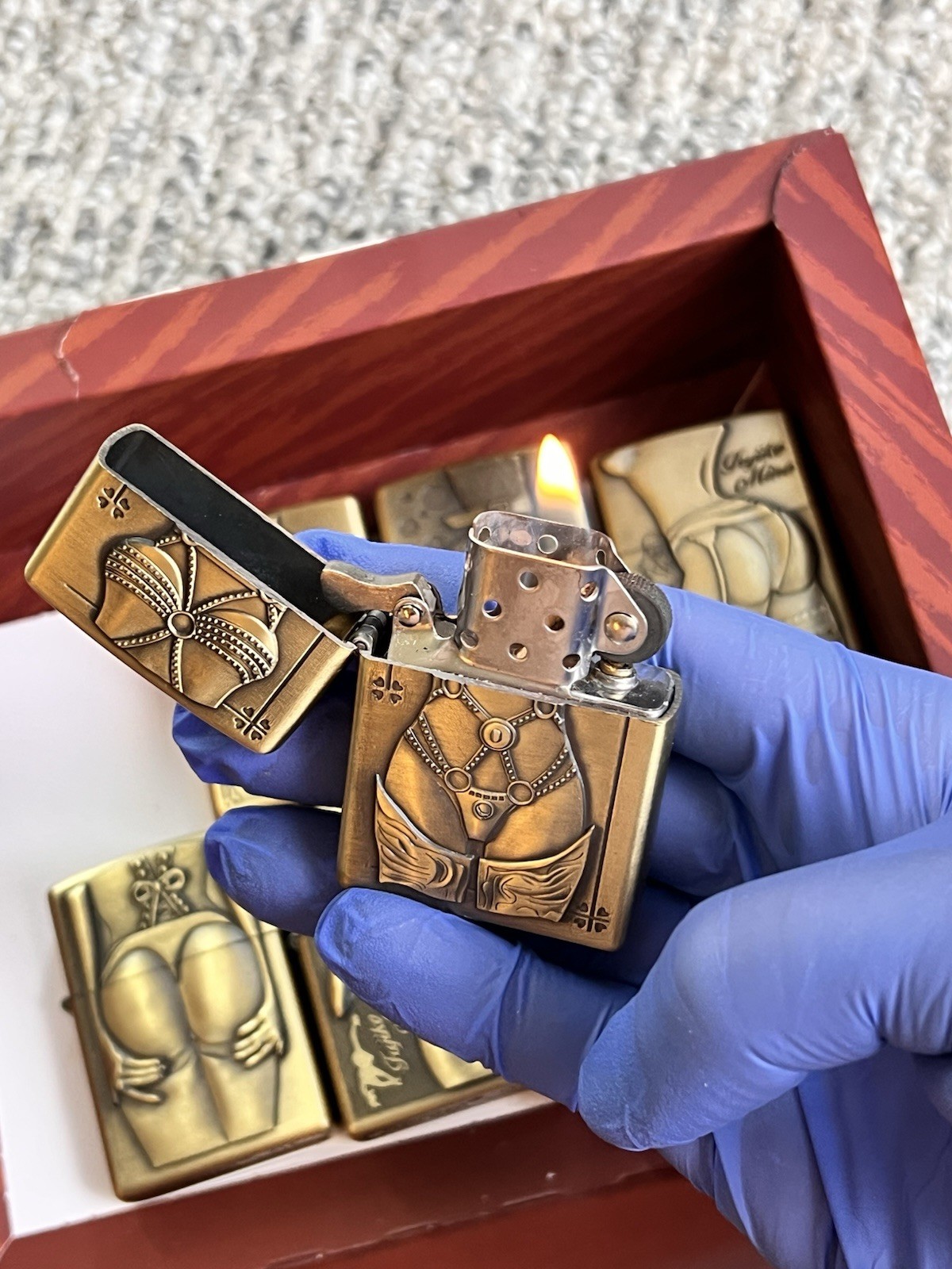 Box Of Collectible Unique Lighters New With Tags Box Of Collectible Unique Lighters New With Tags