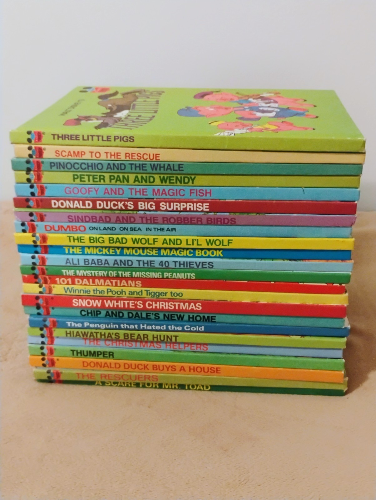 VTG 1970s Walt Disney Book Club Edition Hardcover Children\'s books lot of 23