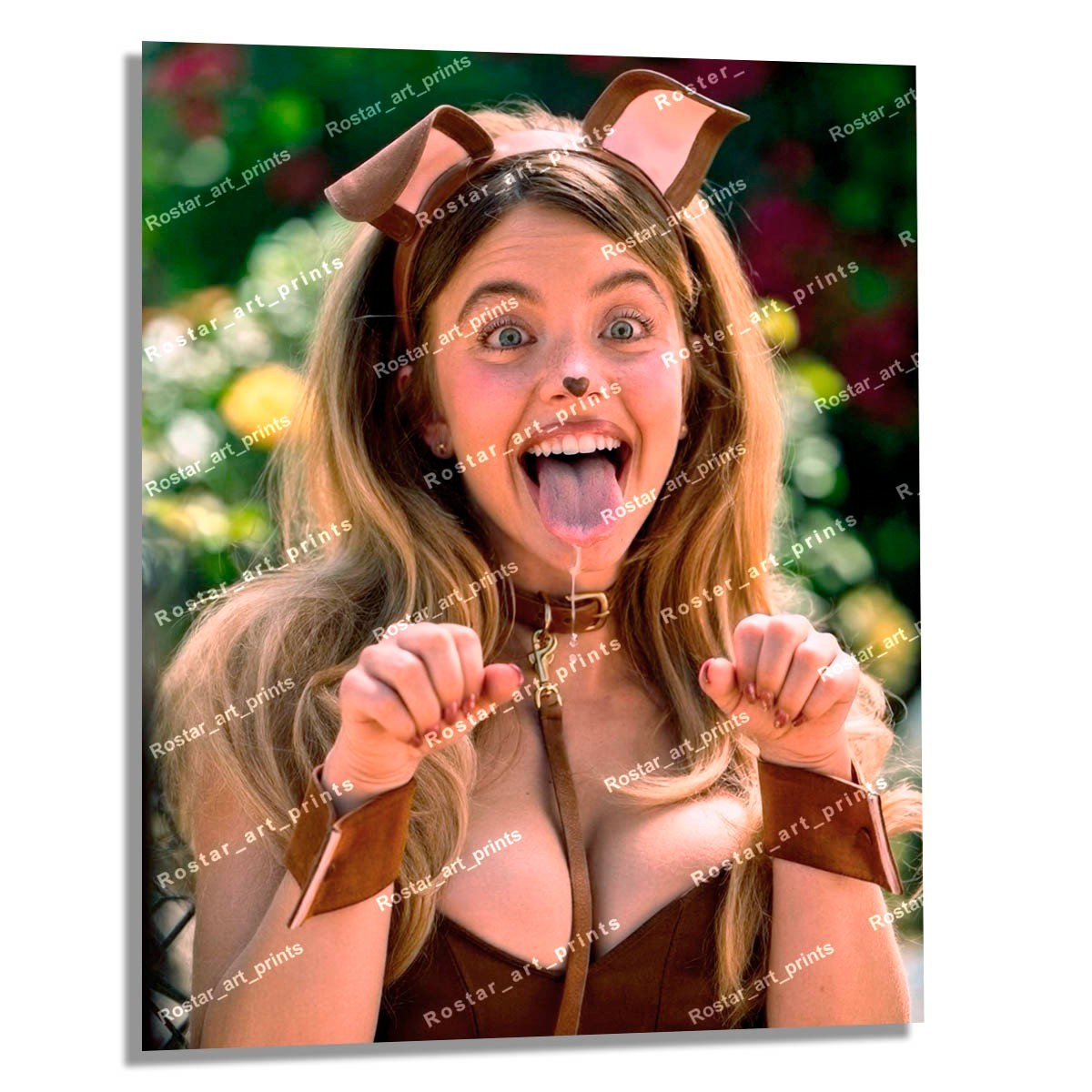 8x10 SYDNEY SWEENEY Euphoria Dog Costume Candid EXCLUSIVE Photo HQ+ Print SSW011