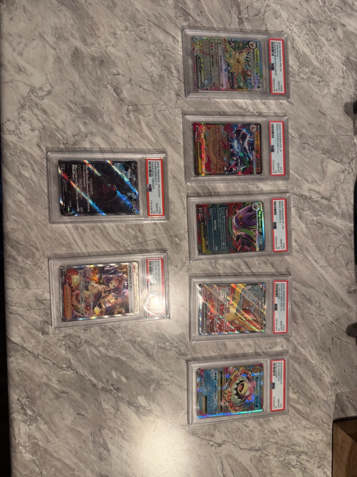 7 Pokemon psa 10 Japanese/english 7 Pokemon psa 10 Japanese/english