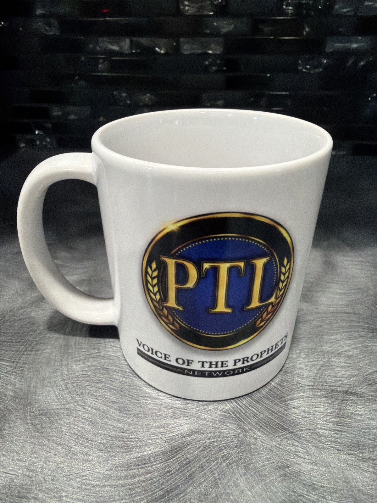 PTL Club, Voice of the Prophets Network, coffee mug cup PTL Club, Voice of the Prophets Network, coffee mug cup