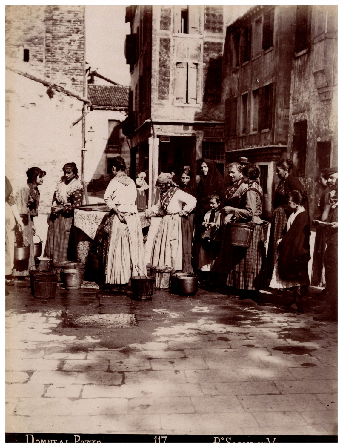 Venezia, Venice albumen print 25x19 Circa 1890 albumen print Venezia, Venice albumen print 25x19 Circa 1890 albumen print