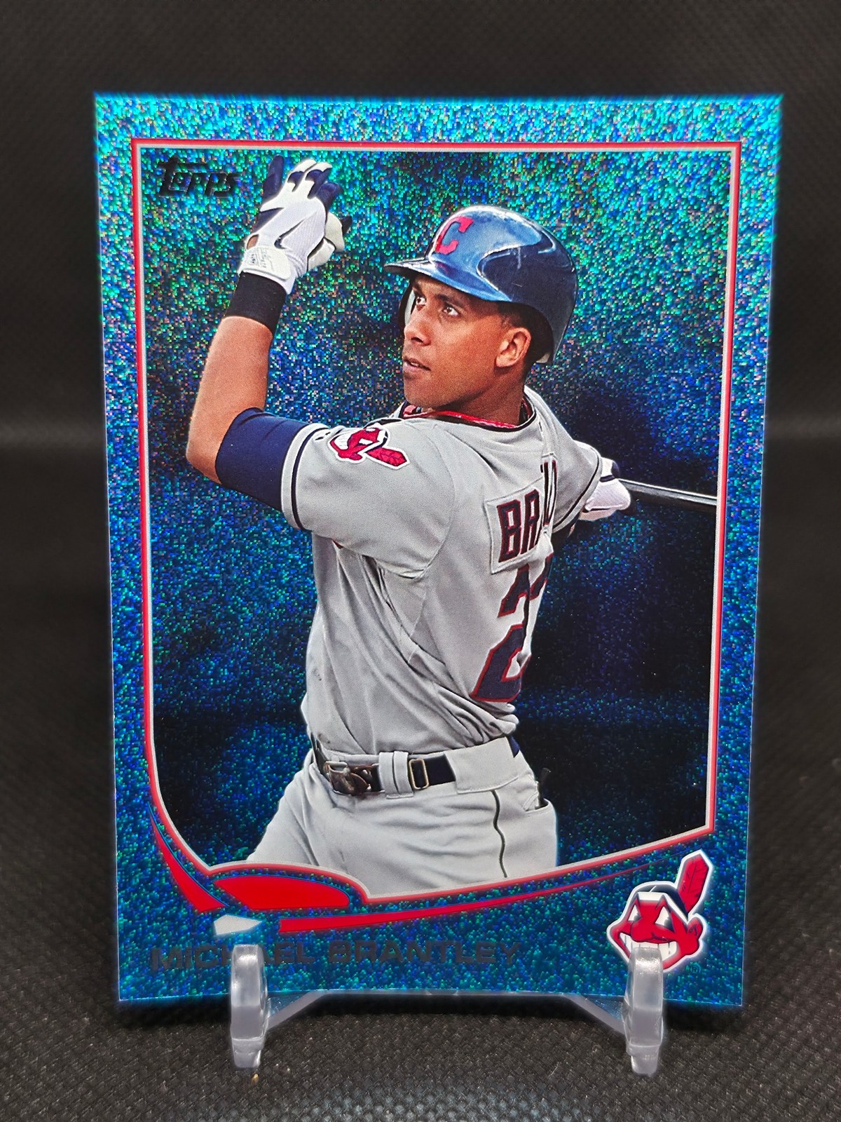 Michael Brantley 2013 Topps #323 Silver Slate Blue Sparkle Michael Brantley 2013 Topps #323 Silver Slate Blue Sparkle
