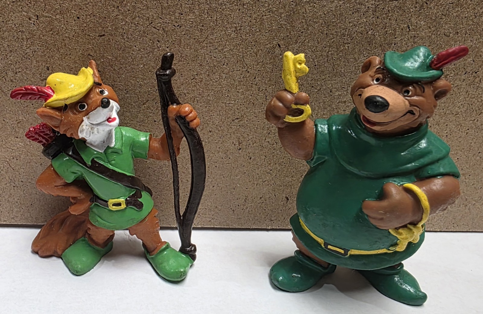 Vtg 1982 Disney Robin Hood & Little John Bully Figures PVC Rubber W. Germany Lot Vtg 1982 Disney Robin Hood & Little John Bully Figures PVC Rubber W. Germany Lot