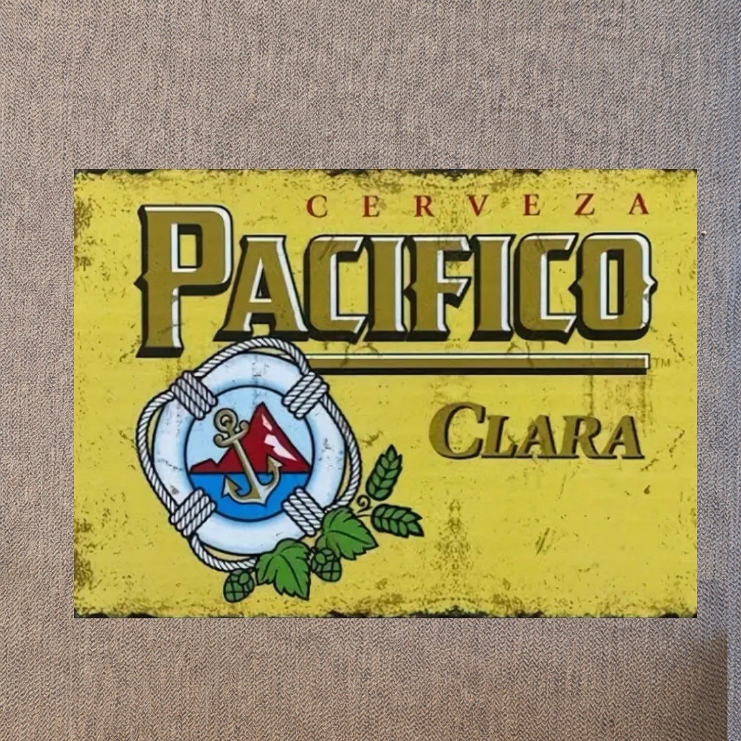 Pacifico Cerveza- 12”x8” Metal beerSign for Bar/Man Cave/Garage/Game Room/Office Pacifico Cerveza- 12”x8” Metal beerSign for Bar/Man Cave/Garage/Game Room/Office