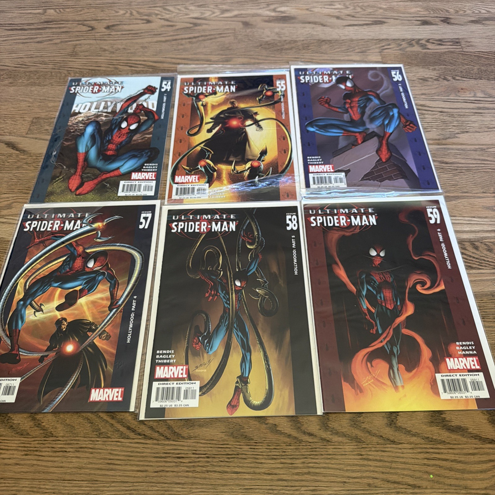 Ultimate Spider-Man #54 to #59 - Hollywood 1-6 (Lot of 6) - Marvel Comics Ultimate Spider-Man #54 to #59 - Hollywood 1-6 (Lot of 6) - Marvel Comics