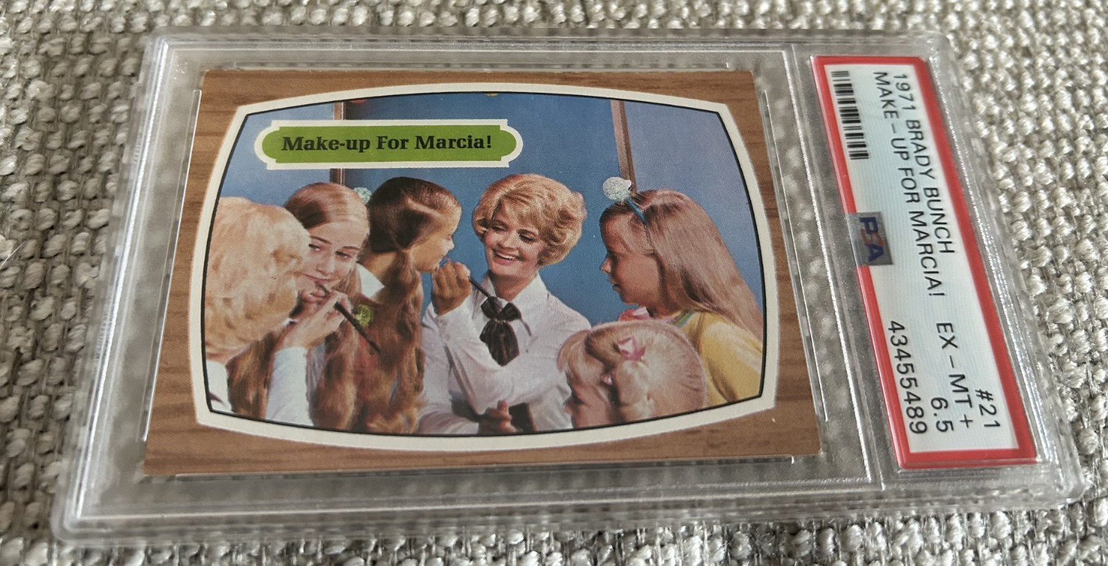 1971 (1969) Topps The Brady Bunch Card #21 PSA 6.5 EXMT+ MAKE-UP...FreeShipping