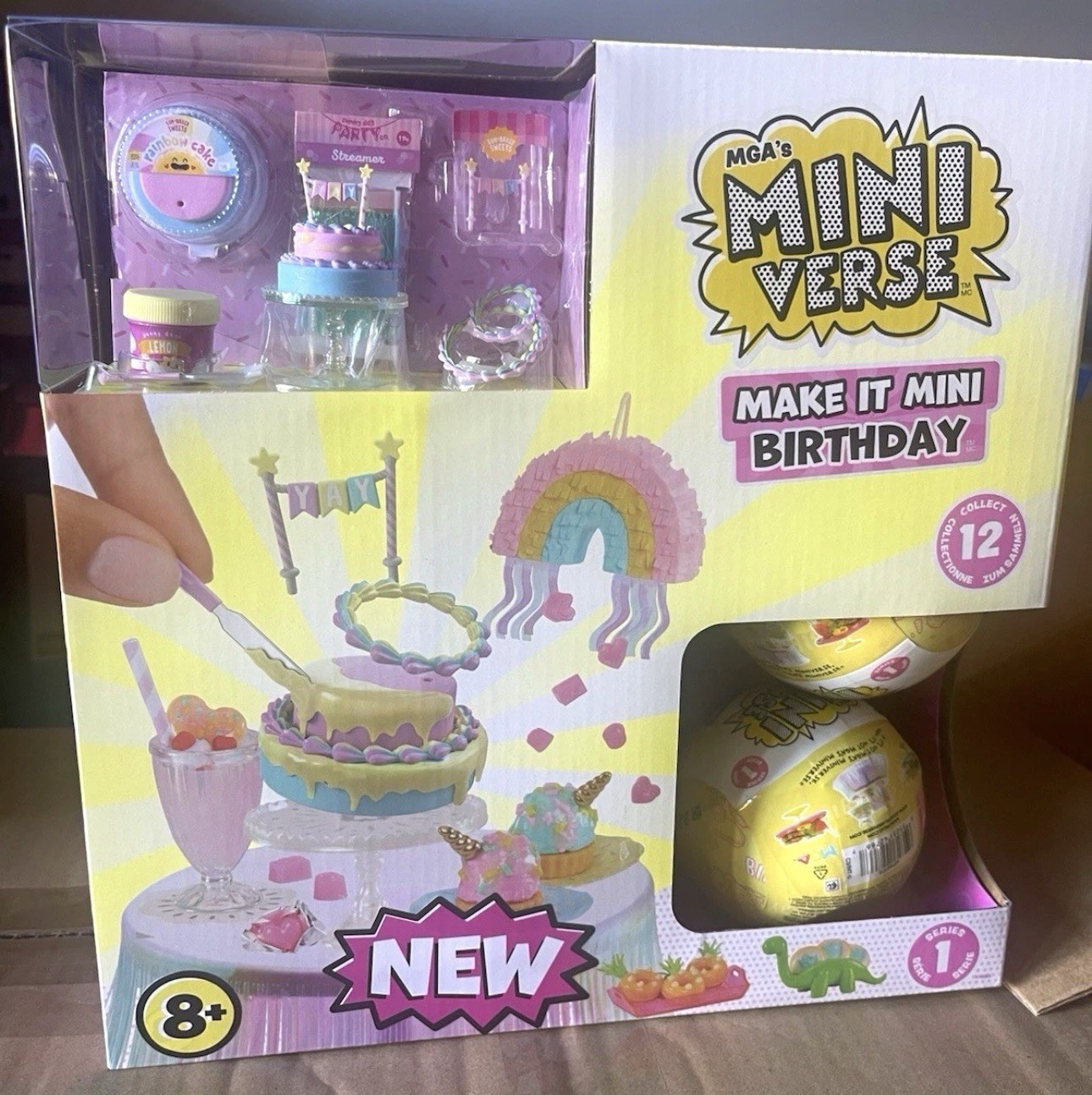 MGA Mini Verse Make It Mini Birthday Series 1 Blind Pack Set, Ages 8+ 15 balls