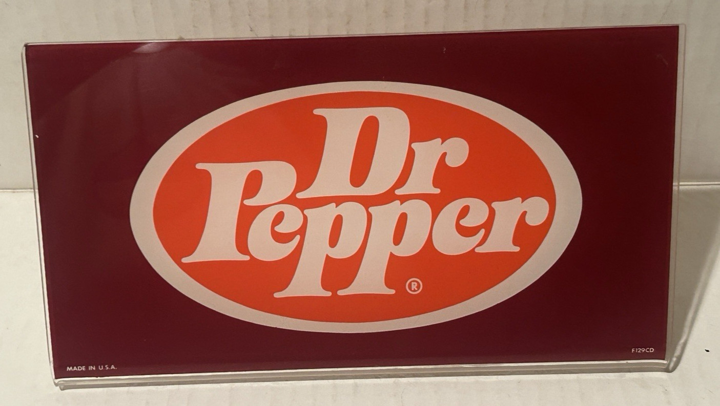 Vintage RARE Dr Pepper  Countertop display sign 8\