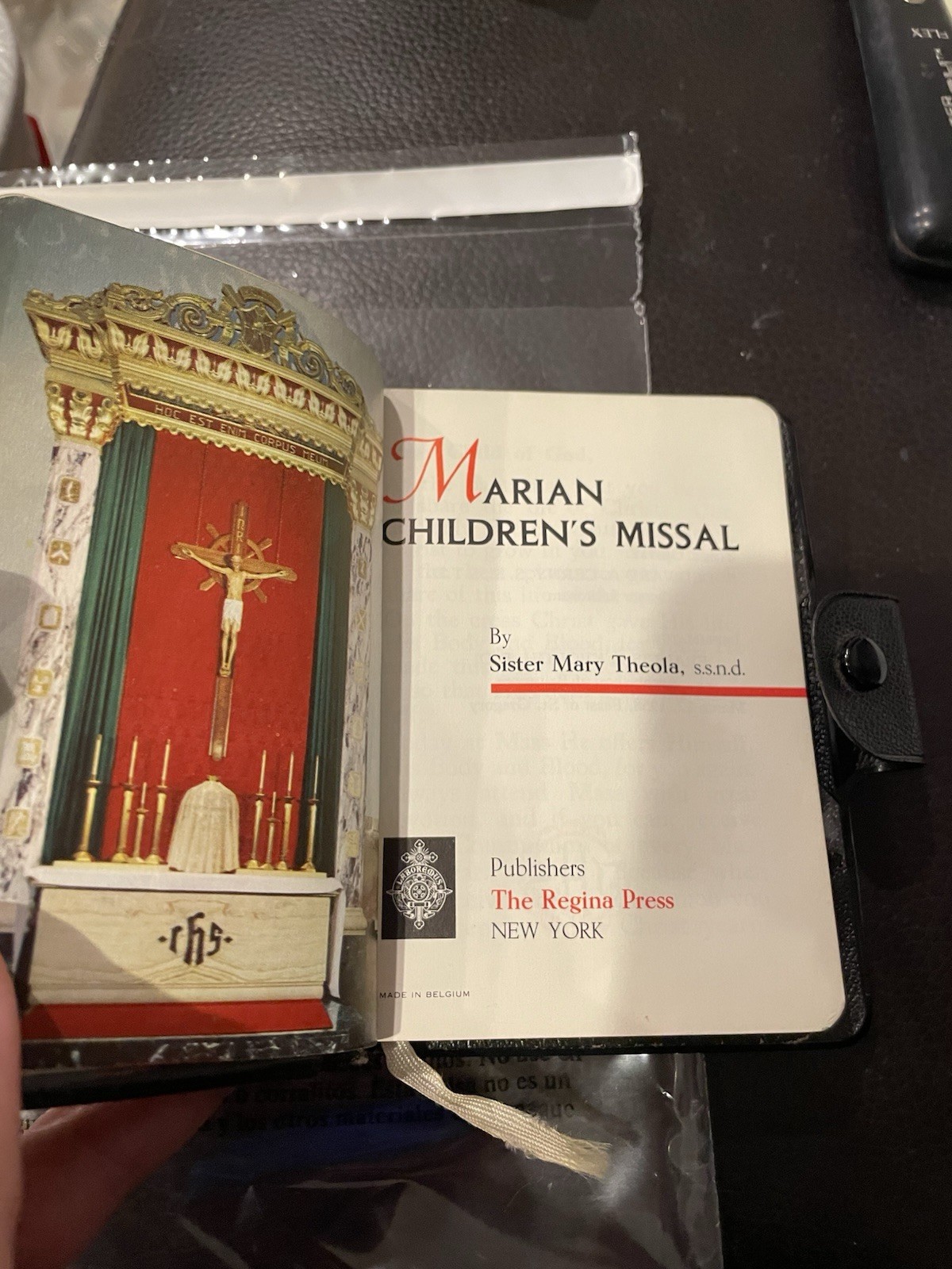 1958 Marian Children's Missal Regina Press w/My First Holy Communion Snap Case 1958 Marian Children's Missal Regina Press w/My First Holy Communion Snap Case