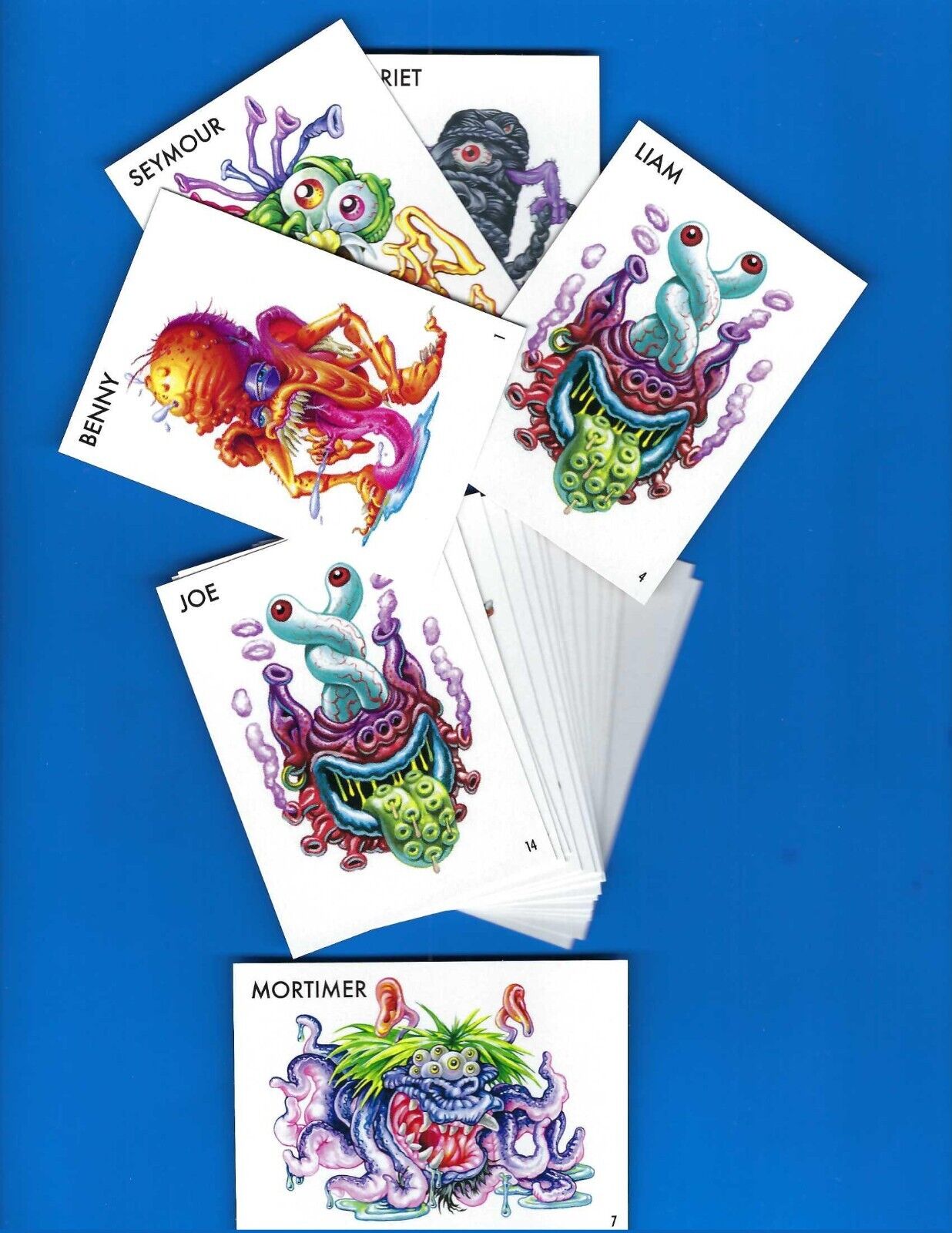 2020 Topps Ugly Stickers Complete Set 20 Cards 10a\'s 10b\'s ala Garbage Pail Kids