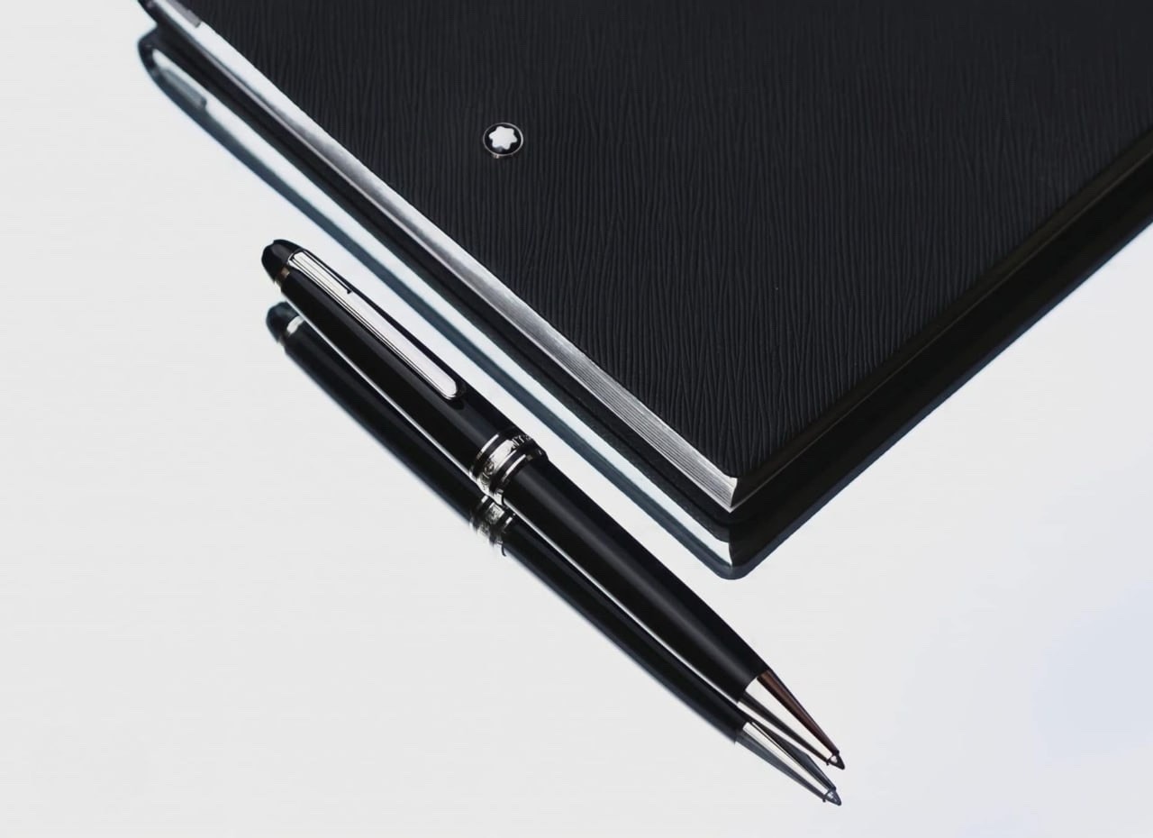 Montblanc Meisterstück 164 Ballpoint Pen Black Silver Authentic New Box ON SALE