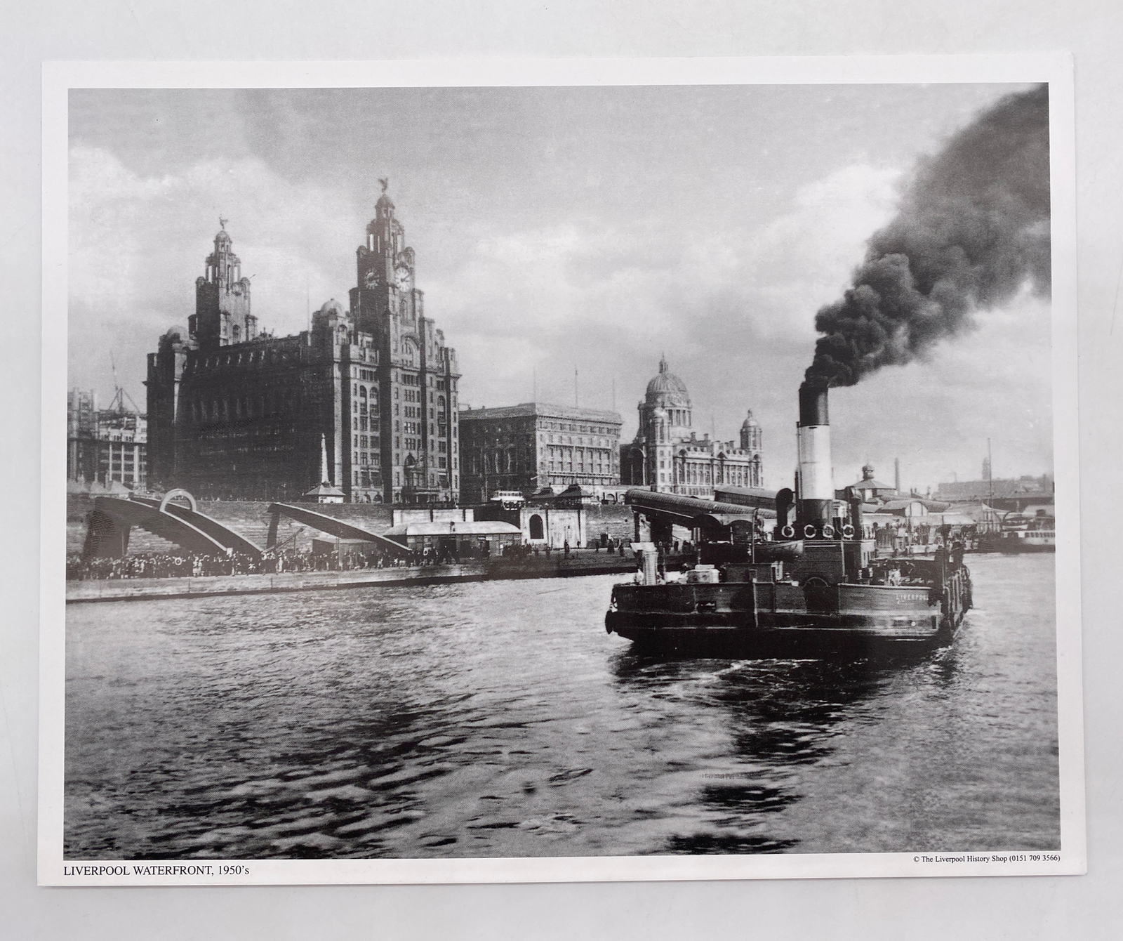 Liverpool Waterfront 1950s 9 x 7 Inch Photograph From The Liverpool History Shop