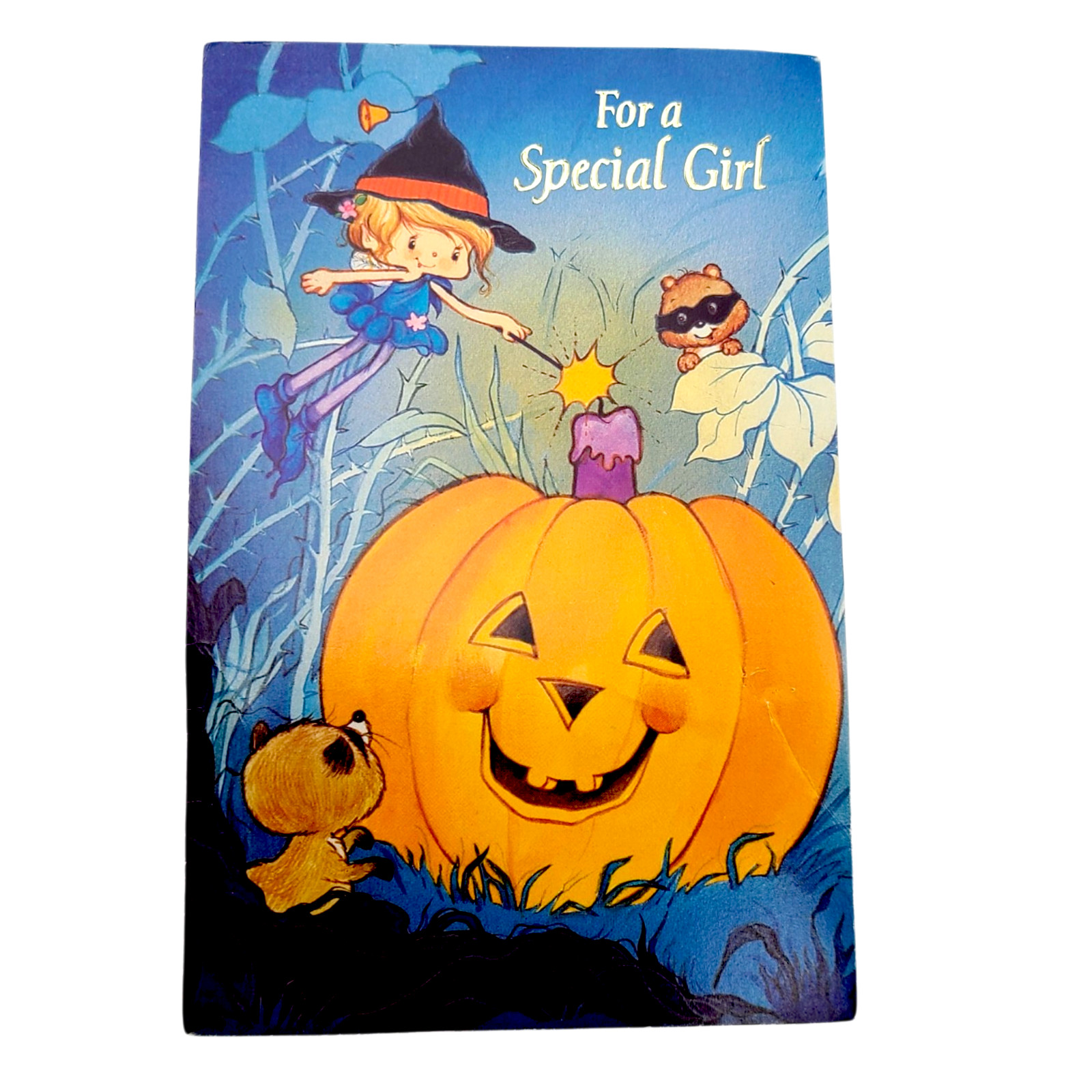 Vintage Herself the Elf HALLOWEEN Greeting Card 80s 1980s RARE