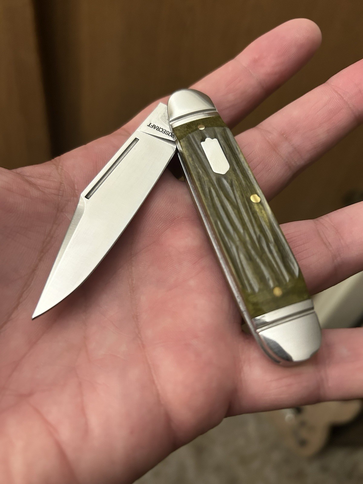 Rosecraft Blades Green Birchfield Camp Jack Slipjoint Pocket Knife New Rosecraft Blades Green Birchfield Camp Jack Slipjoint Pocket Knife New