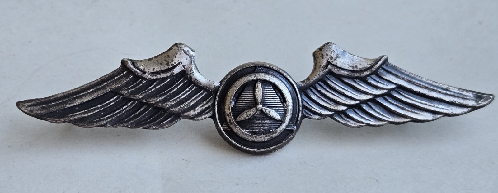 Vintage WWII Era Civil Air Patrol Observer Wings Badge CAP Sterling Silver