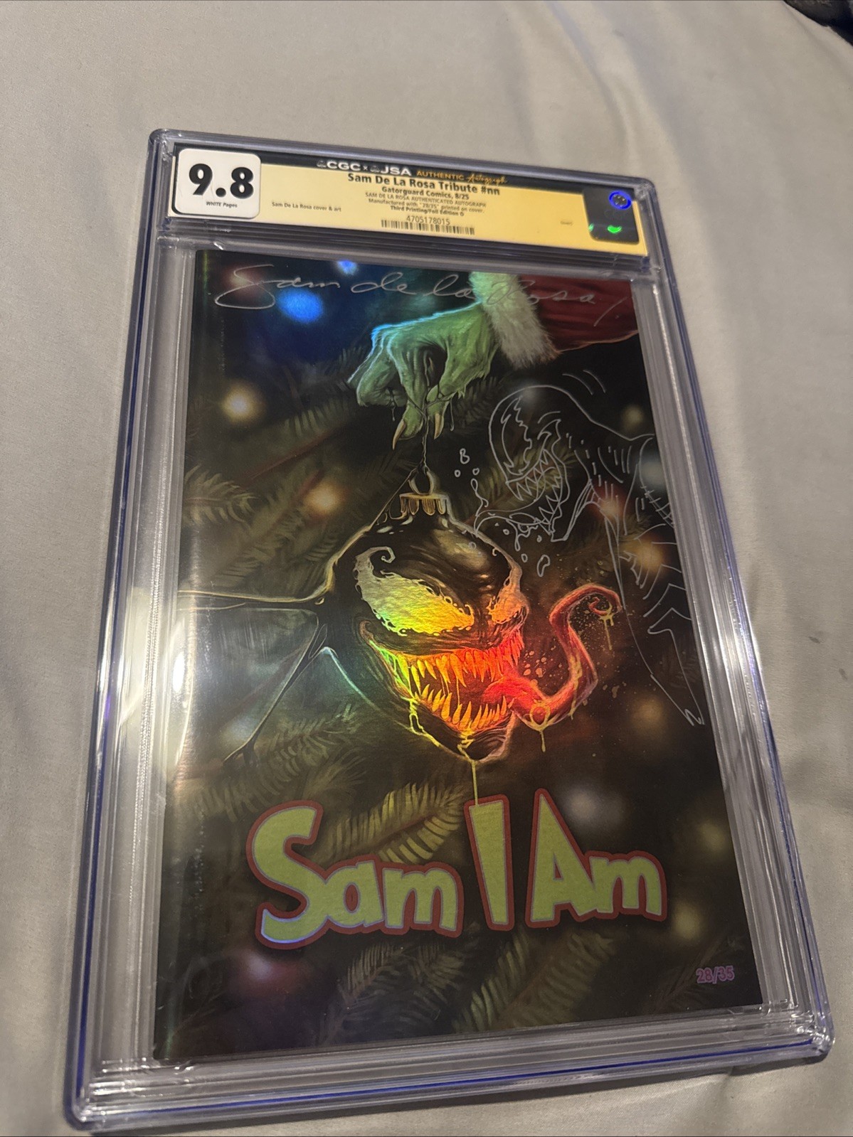 Signed And Sketched SamDe La Rosa Tribute CGC 9.8 Convention Exclusive #28/35 Signed And Sketched SamDe La Rosa Tribute CGC 9.8 Convention Exclusive #28/35