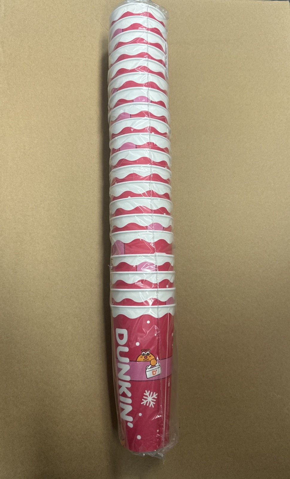 Sleeve Holiday Winter 2025 Dunkin Donuts Coffee Cups 20 Total 22oz New - No Lids Sleeve Holiday Winter 2025 Dunkin Donuts Coffee Cups 20 Total 22oz New - No Lids