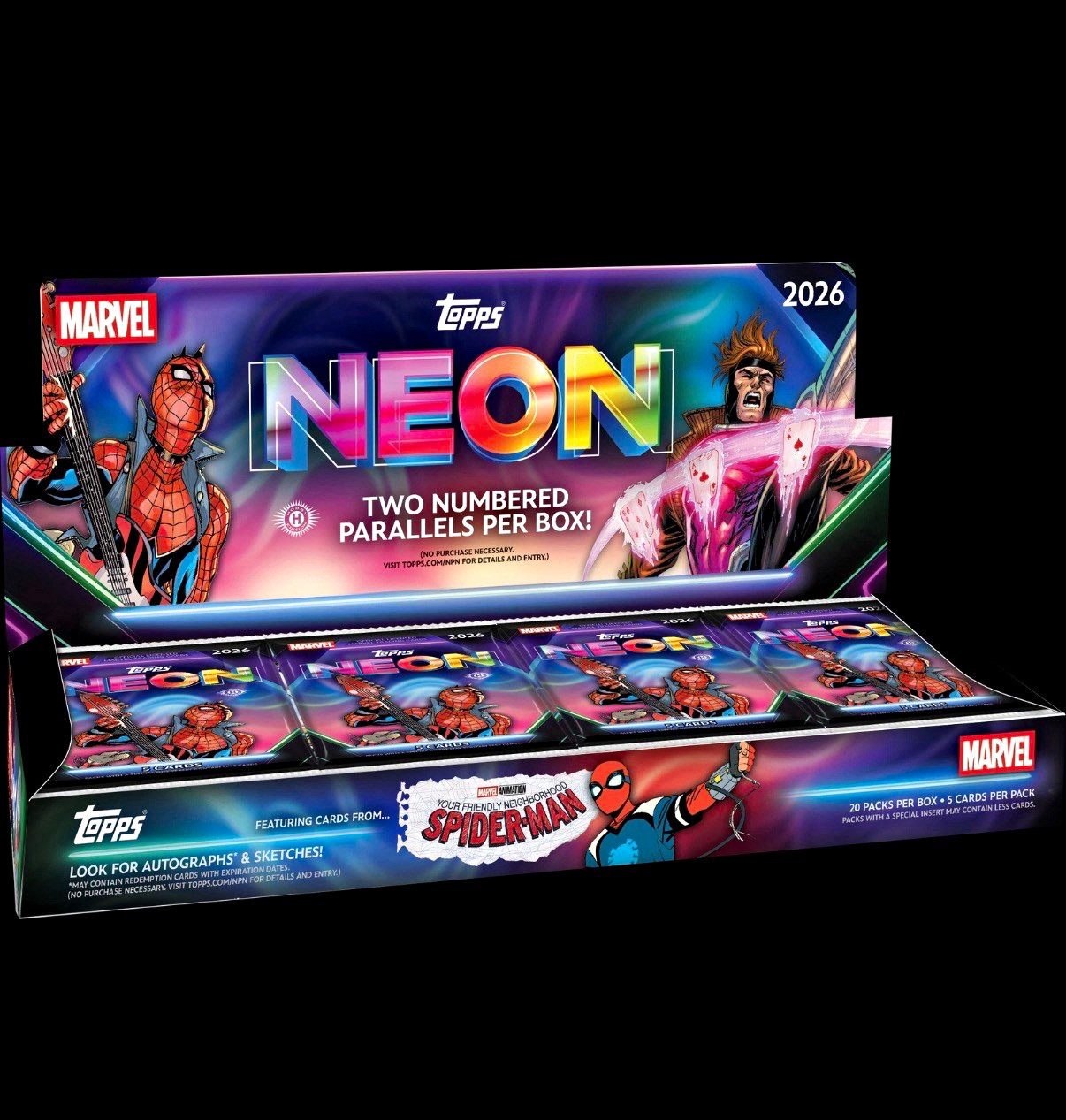 Topps 2026 Marvel Neon COMPLETE base set, including refractors (not a hobby box) Topps 2026 Marvel Neon COMPLETE base set, including refractors (not a hobby box)