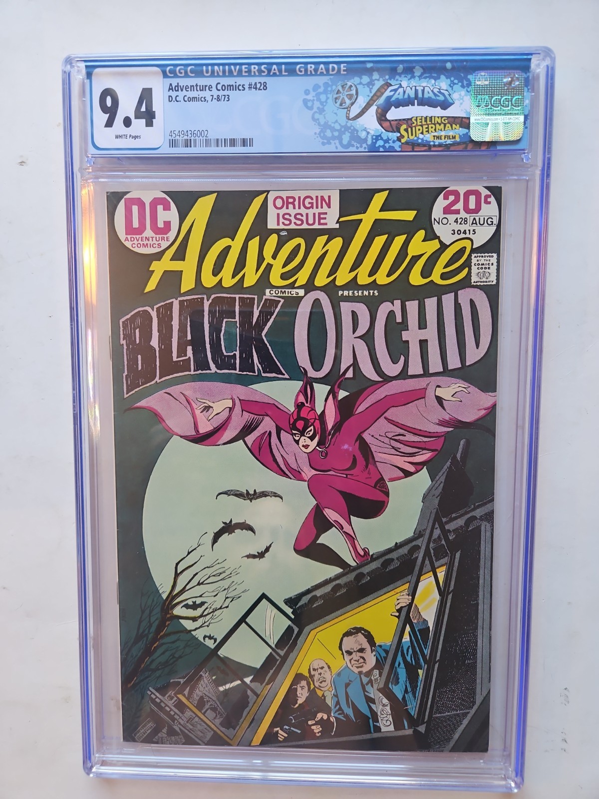 Adventure Comics 428 CGC 9.4 WP 1st Appearance Black Orchid DC key comic 1973 Adventure Comics 428 CGC 9.4 WP 1st Appearance Black Orchid DC key comic 1973